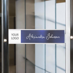 Benutzerdefinierte Logo-Führungskraft Navy Blue Be Türschild