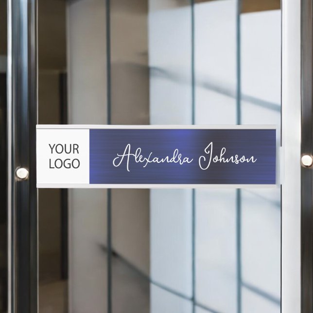 Benutzerdefinierte Logo-Führungskraft Navy Blue Be Türschild (Von Creator hochgeladen)