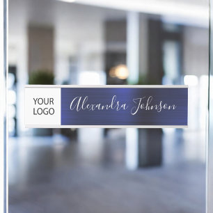 Benutzerdefinierte Logo-Führungskraft Navy Blue Be Türschild