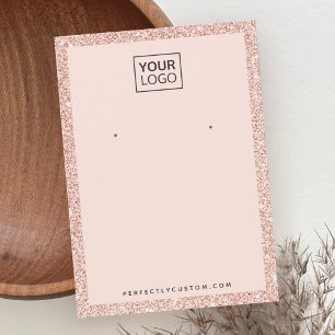 Benutzerdefinierte Logo-Imitation Pink Glitter Ohr