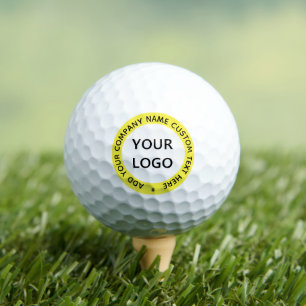 Benutzerdefinierte Logo- und Text-Briefmarke - Gol Golfball