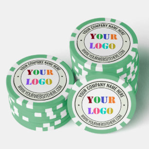Benutzerdefinierte Logo- und Text-Markenfirmen-Pok Pokerchips