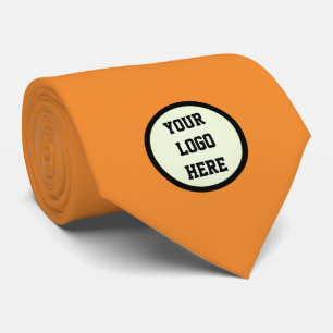 Benutzerdefinierte Logofirma Orange Geschäft Korpo Krawatte