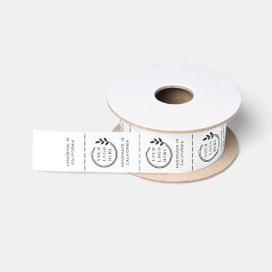 Benutzerdefinierte Logos Handgemachte Bekleidungse Satinband
