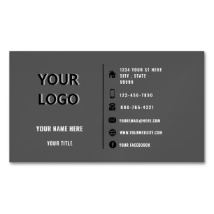 Benutzerdefinierte Logos Moderne Gestaltung Ihrer  Magnetische Visitenkarte