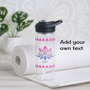 benutzerdefinierte Lotus-Blume Trinkflasche