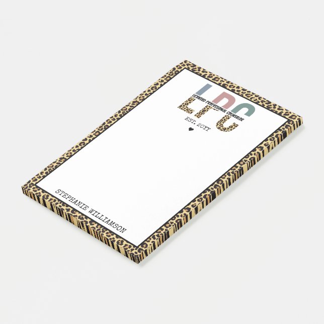 Benutzerdefinierte LPC lizenzierte Berufliche Coun Post-it Klebezettel (angewinkelt)