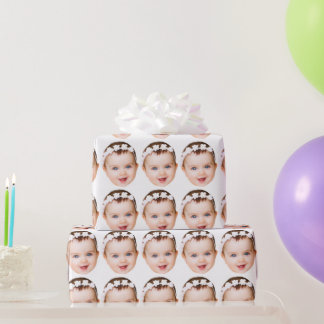 Benutzerdefinierte lustige Gesichts-Personalisiert Geschenkpapier