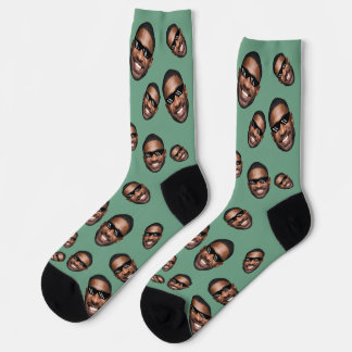 Benutzerdefinierte lustige Gesichtsfoto-Strümpfe M Socken