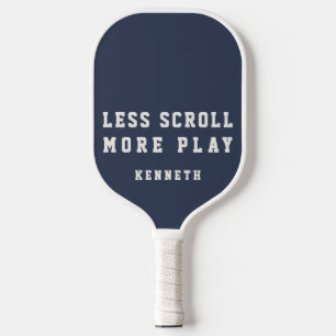 Benutzerdefinierte lustige marineblaue weiße minim pickleball schläger