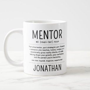 Benutzerdefinierte lustige Mentor Coach Berater W Jumbo-Tasse
