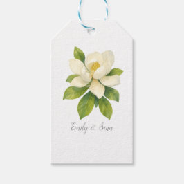 Benutzerdefinierte Magnolienblume Benutzerdefinier Geschenkanhänger