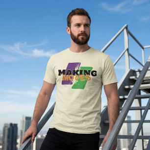 Benutzerdefinierte Making Moves Athletik-Grafik T-Shirt