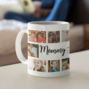 Benutzerdefinierte Mama 18 Foto-Collage Kaffeetasse