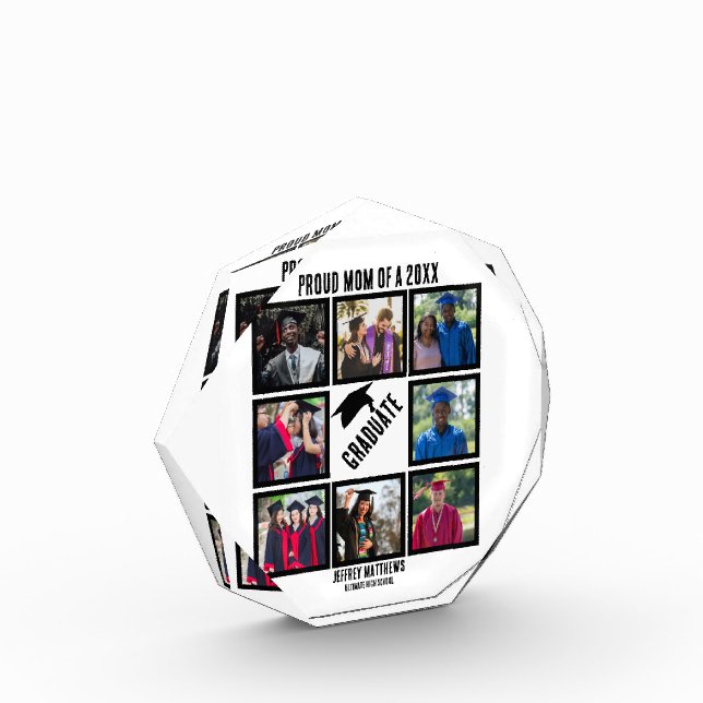 Benutzerdefinierte Mama der Abschluss-FotoCollage Fotoblock (Links)