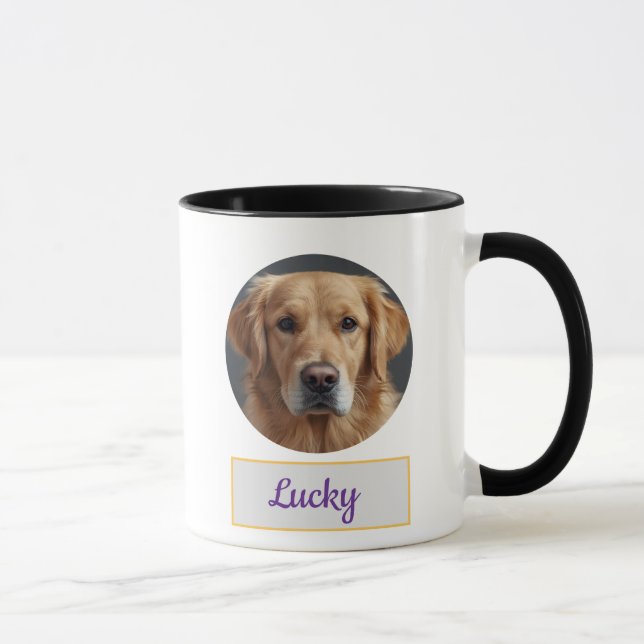 Benutzerdefinierte Mama des Hundes, Vater des Hund Tasse (Rechts)