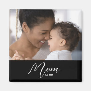Benutzerdefinierte Mama Established Modern Script Magnet