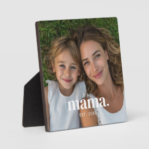Benutzerdefinierte Mama Etabliert Fett Modernes Fo Fotoplatte