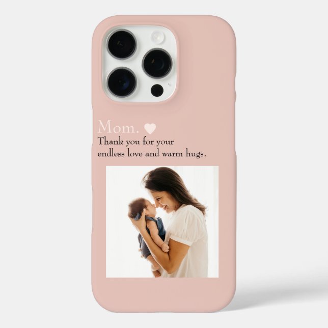 Benutzerdefinierte "Mama" Foto Telefongehäuse mit  iPhone 16 Pro Hülle (Rückseite)