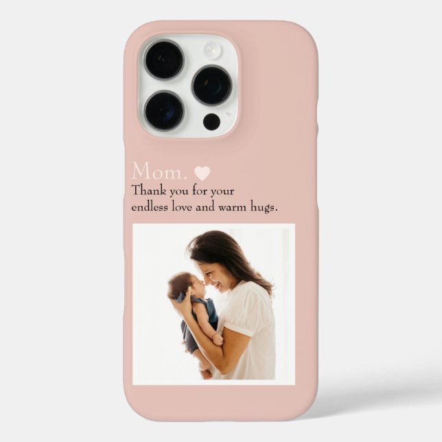 Benutzerdefinierte "Mama" Foto Telefongehäuse mit  iPhone 16 Pro Hülle (Rückseite)