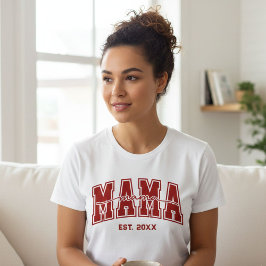 Benutzerdefinierte Mama Gründungjahr Personalisier T-Shirt