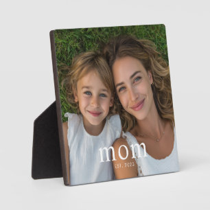 Benutzerdefinierte Mama hat modernes minimales Fot Fotoplatte