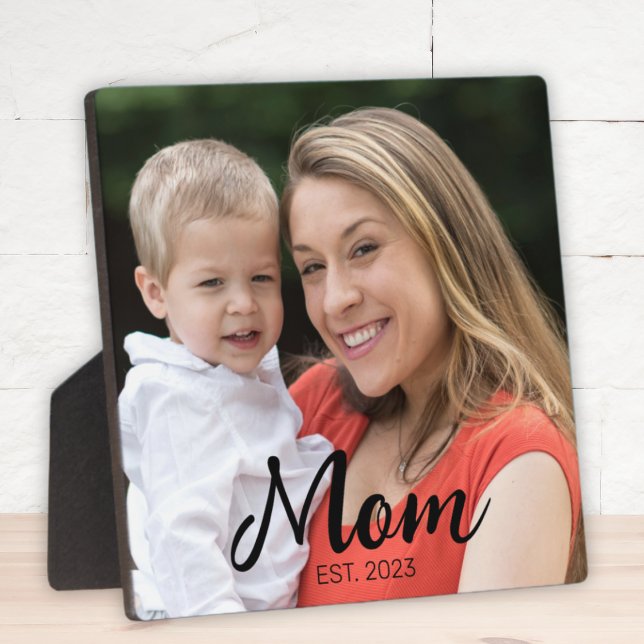 Benutzerdefinierte Mama hat modernes Skriptfoto ei Fotoplatte (Von Creator hochgeladen)