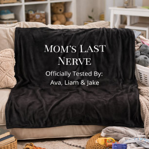 Benutzerdefinierte Mama Letzte Nerven Fleece Schwa