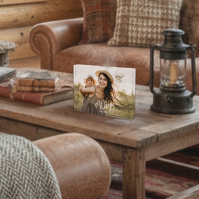 Benutzerdefinierte Mama Modernes Skript-Foto einge Fotoblock (Von Creator hochgeladen)