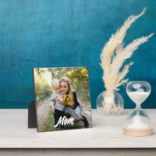 Benutzerdefinierte Mama Modernes Skript-Foto einge Fotoplatte