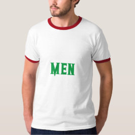 Benutzerdefinierte Männer Text Kelly Green Farbe M T-Shirt
