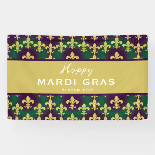 Benutzerdefinierte Mardi Gras Farben Banner