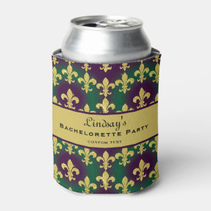 Benutzerdefinierte Mardi Gras-Junggesellinnenparty Dosenkühler