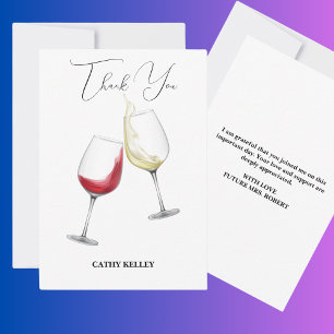 Benutzerdefinierte Marken-Brunch und sprudelnde Br Dankeskarte