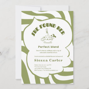Benutzerdefinierte Matcha Bridal-Einladung - bearb Einladung