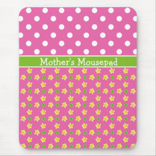 Benutzerdefinierte Mauspad: Primeln und Polka-Punk Mousepad