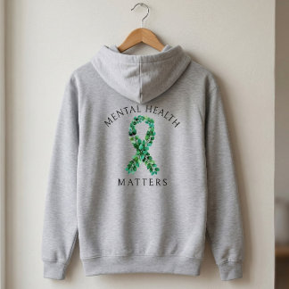 Benutzerdefinierte Mental Health Matters Botanisch Hoodie
