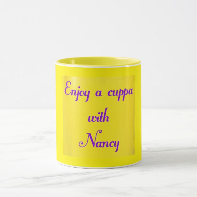 Benutzerdefinierte Message-Tasse Tasse (Zentrum)