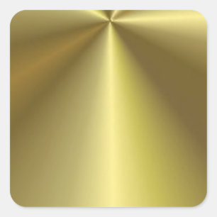 Benutzerdefinierte metallische Optik Faux-Gold-Lee Quadratischer Aufkleber