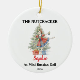 Benutzerdefinierte Mini-Russland-Puppe-Nussknacker Keramik Ornament