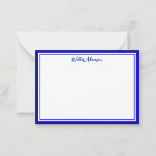 Benutzerdefinierte Minimal-Kalligrafie Name & Rahm Mitteilungskarte