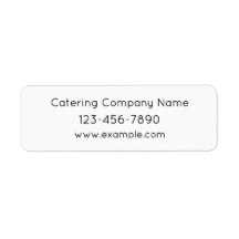 Benutzerdefinierte Minimalistische Catering-Lebens