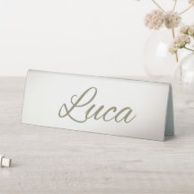 Benutzerdefinierte minimalistische Hochzeitsplatzk
