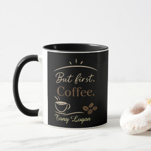 Benutzerdefinierte Minimalistische Kaffeetasse als