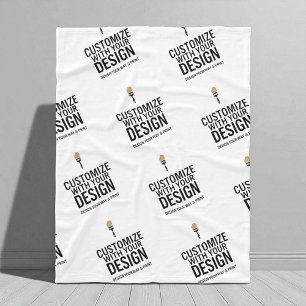 Benutzerdefinierte minimalistische personalisierte fleecedecke
