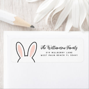 Benutzerdefinierte minimalistische süße Hasenohren
