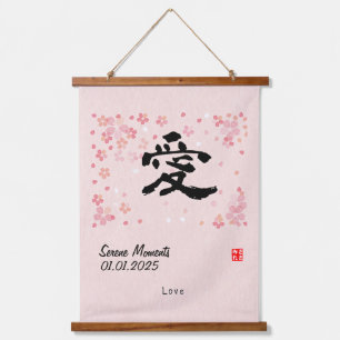 Benutzerdefinierte minimalistische Zen-Japanische Wandteppich Mit Holzrahmen