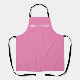 benutzerdefinierte Miss-Cookies - einfache rosa -  Schürze