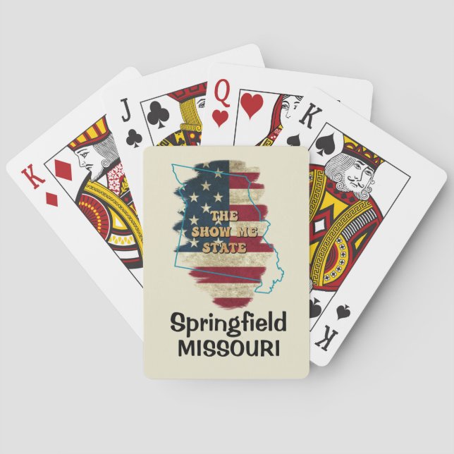 Benutzerdefinierte Missouri-Staat-Karten Spielkarten (Rückseite)