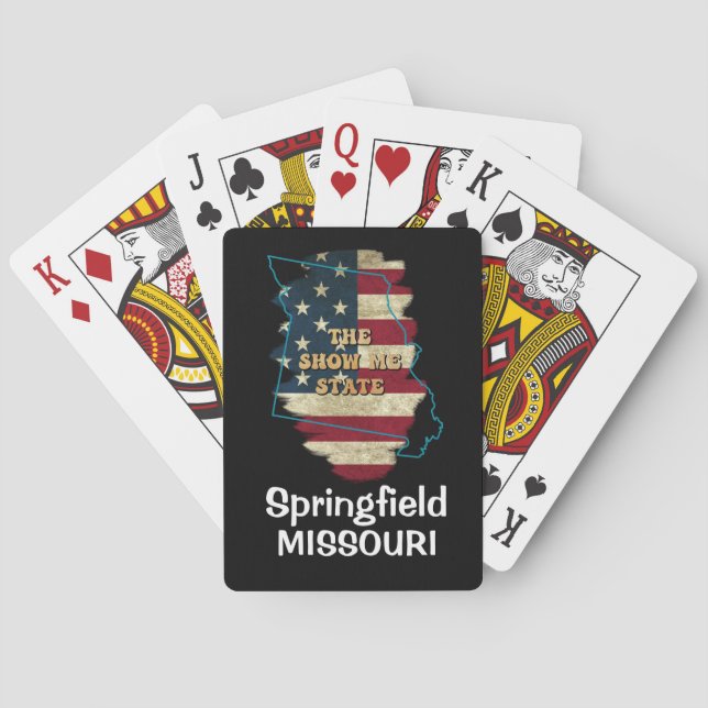 Benutzerdefinierte Missouri-Staat-Karten Spielkarten (Rückseite)